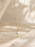 Japanese Akoya Pearl Necklace | 18K Solid Gold Diamond Accent Pearl Pendant, Made in Japan