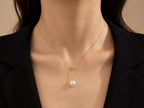 Japanese Akoya Pearl Y Necklace | 18K Solid Gold, Made in Japan