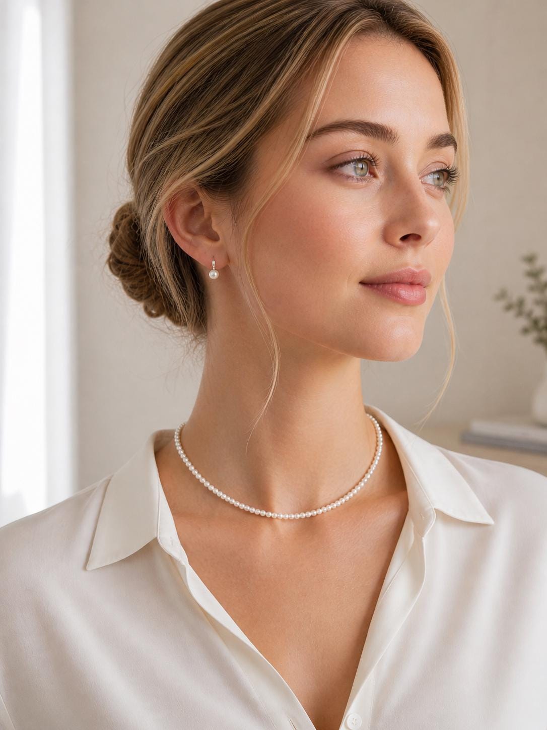 Japanese Baby Akoya Pearl Choker Necklace