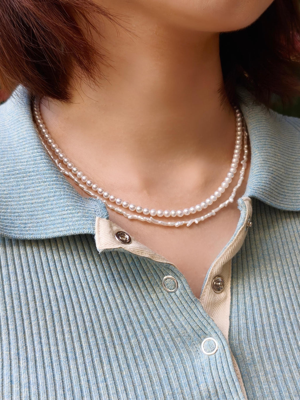 Japanese Baby Akoya Pearl Choker Necklace