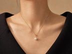 Japanese Akoya Pearl Y Necklace | 18K Gold Plated Sterling Silver, Made in Japan